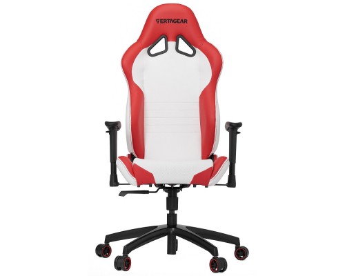 Игровое кресло Vertagear Racing S-Line SL2000 White Red компьютерное, до 150 кг, кожа PU/металл, подлокот.регул.по высоте, до 140°, белое/красное