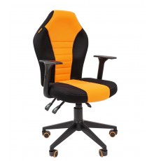 Игровое кресло Chairman game 8 компьютерное, до 100 кг, ткань TW/пластик, цвет черный/оранжевый                                                                                                                                                           