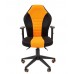 Игровое кресло Chairman game 8 компьютерное, до 100 кг, ткань TW/пластик, цвет черный/оранжевый