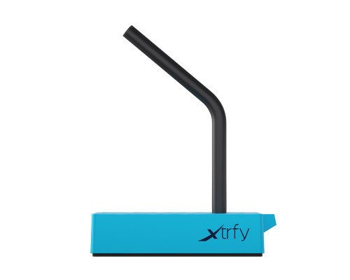 Держатель провода мыши Xtrfy B4 Miami Blue силиконовая ножка, резиновая подложка, 8х8х1.9см, голубой