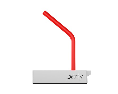 Держатель провода мыши Xtrfy B4 Retro силиконовая ножка, резиновая подложка, 8х8х1.9см, серый