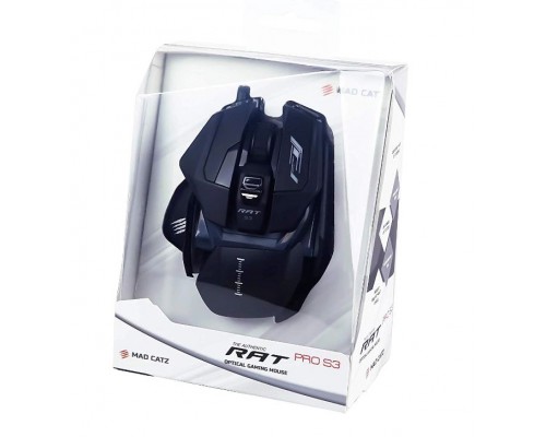 Мышь Mad Catz  R.A.T. PRO S3 Black проводная, оптическая, 7200 dpi, USB, RGB подсветка, цвет  черный