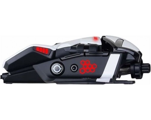 Мышь Mad Catz  R.A.T. 6+ White проводная, оптическая, 12000 dpi, USB, RGB подсветка, белая/черная