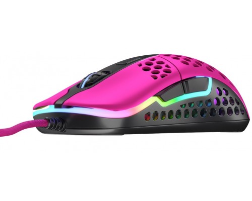 Мышь Xtrfy M42-RGB pink оптическая, проводная, 16000 dpi, USB, PixArt 3389, RGB подсветка, цвет  розовый/черный