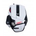 Мышь Mad Catz  R.A.T. 4+ White проводная, оптическая, 7200 dpi, USB, красная подсветка, цвет  белый