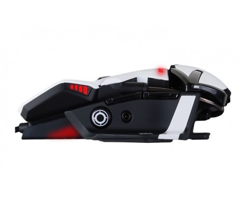 Мышь Mad Catz  R.A.T. 4+ White проводная, оптическая, 7200 dpi, USB, красная подсветка, цвет  белый