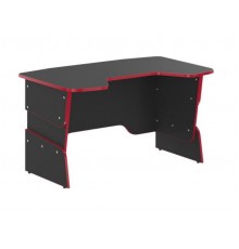 Компьютерный стол Skyland SKILL STG 1385 (136 х 85 х 75h см) ЛДСП/металл/ПВХ, цвет  антрацит/красный                                                                                                                                                      