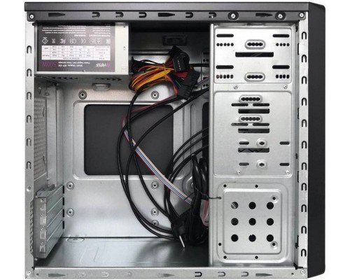 Корпус HIPER Office M5200 ATX, mATX, Mini-ITX, Midi-Tower, БП 500 Вт, 4 x USB 2.0, 2 x USB 3.0, Audio, 3х SATA, 1х CPU, без окна, без вентиляторов