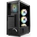 Корпус HIPER ORO-4RGB ATX, mATX, Mini-ITX, Midi-tower, без БП, USB 2.0, USB 3.0, Audio, 4 х 120 мм, RGB подсветка, black