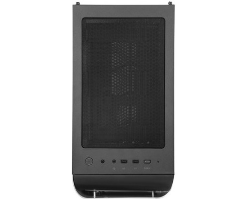 Корпус SilverStone Seta A1 SST-SEA1SB-G ATX, mATX, Mini-ITX, Midi-tower, 2 x USB 3.0, USB Type-C, Audio, 3 х 120мм fan, с окном, без БП, подсветка, black/silver