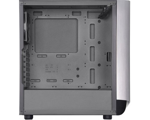 Корпус SilverStone Seta A1 SST-SEA1SB-G ATX, mATX, Mini-ITX, Midi-tower, 2 x USB 3.0, USB Type-C, Audio, 3 х 120мм fan, с окном, без БП, подсветка, black/silver