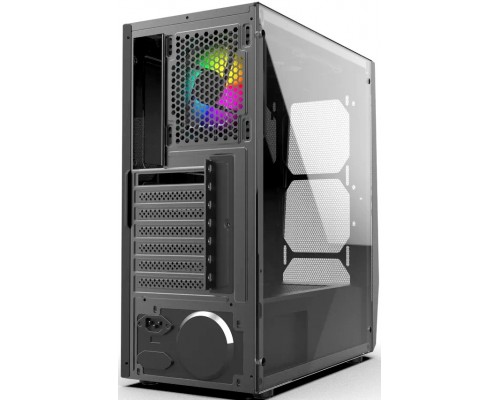 Корпус HIPER ORO-3RGB ATX, mATX, Mini-ITX, Midi-tower, без БП, USB 2.0, USB 3.0, Audio, 1 х 120 мм, RGB подсветка, black