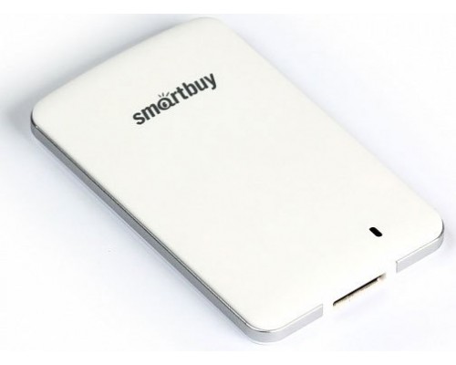 Внешний твердотельный накопитель Smartbuy S3 SSD, 128GB, USB 3.0, чтение  425 Мб/сек, запись  400 Мб/сек, TLC 3D NAND, TRIM, White