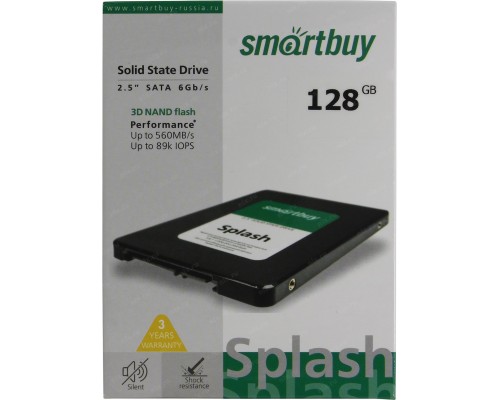 Твердотельный накопитель Smartbuy Splash SBSSD-128GT-MX902-25S3 SSD, 2.5