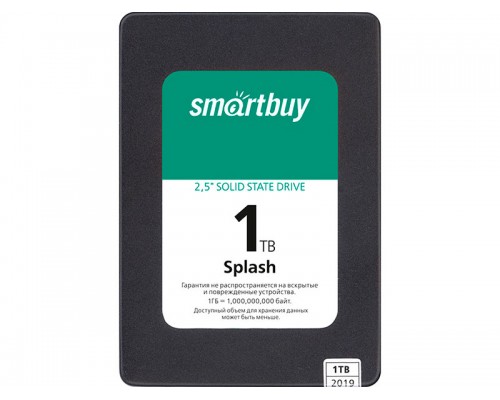 Твердотельный накопитель Smartbuy Splash SBSSD-001TT-MX902-25S3 SSD, 2.5