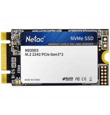 Твердотельный накопитель Netac N930ES NT01N930ES-001T-E2X SSD, M.2, 1.0Tb, PCI-E x2, чтение  1650 Мб/сек, запись  1500 Мб/сек, TLC 3D NAND, NVMe                                                                                                          