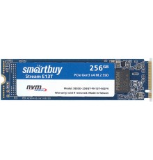 Твердотельный накопитель Smartbuy E13T SBSSD-256GT-PH13T-M2P4 SSD, M.2, 256GB, PCI-E x4, чтение  1700 Мб/сек, запись  1150 Мб/сек, TLC, NVMe                                                                                                              