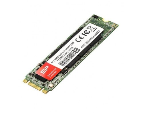 Твердотельный накопитель Silicon Power A55 SP512GBSS3A55M28 SSD, M.2, 512GB, SATA-III, чтение  560 Мб/сек, запись  530 Мб/сек, TLC 3D NAND, TRIM, NCQ