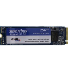 Твердотельный накопитель Smartbuy Stream E13T Pro SBSSD-256GT-PH13P-M2P4 SSD, M.2, 256GB, PCI-Ex4, чтение  2300 Мб/сек, запись  1150 Мб/сек, TLC, NVMe                                                                                                    