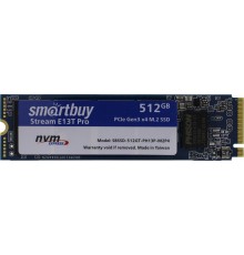 Твердотельный накопитель Smartbuy Stream E13T Pro SBSSD-512GT-PH13P-M2P4 SSD, M.2, 512GB, PCI-Ex4, чтение  2500 Мб/сек, запись  2100 Мб/сек, TLC, NVMe                                                                                                    