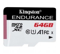 Карта памяти Kingston Class10 64Gb SDCE/64GB High Endurance, microSDXC, UHS-I (A1), без адаптера                                                                                                                                                          
