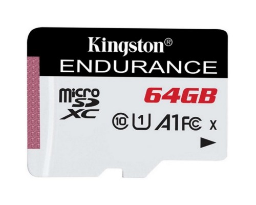 Карта памяти Kingston Class10 64Gb SDCE/64GB High Endurance, microSDXC, UHS-I (A1), без адаптера