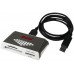 Картридер Kingston FCR-HS4 SD/MS/MMC/CF, USB 3.0, внешний, серебристый