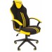Игровое кресло Chairman game 26 компьютерное, до 120 кг, экокожа/ткань/пластик, цвет  черный/желтый