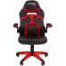 Игровое кресло Chairman game 18 компьютерное, до 120 кг, ткань/экокожа/пластик, цвет  черный/красный