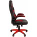Игровое кресло Chairman game 18 компьютерное, до 120 кг, ткань/экокожа/пластик, цвет  черный/красный