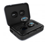 Наушники TWS Geozon Core G-S10BLK беспроводные, вставные, 20-20000 Гц, 32 Ом, с микрофоном, IP54, 40 мАч/5000 мАч, пластик, черные                                                                                                                        