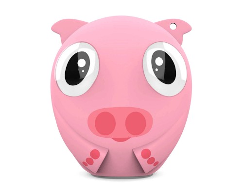 Портативная колонка HIPER ZOO Music Lily Pig H-OZ4 беспроводная, розовая