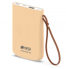 Внешний аккумулятор HIPER Travel5k Peach 5000 мАч, USB/microUSB/USB Type-C, 2.1 А, 12 В, индикатор заряда, персиковый                                                                                                                                     
