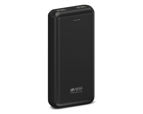 Внешний аккумулятор HIPER PSL20000 Black 20000 мАч, USB/microUSB/USB Type-C, 2.4 А, 2.1 А, 2 А, 5 В, индикатор заряда, черный