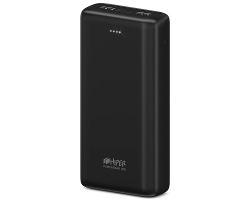 Внешний аккумулятор HIPER PSL30000 Black 30000 мАч, 2хUSB/microUSB/USB Type-C/Lightning, 2.4 А, 2.1 А, 2 А, 5 В, индикатор заряда, черный