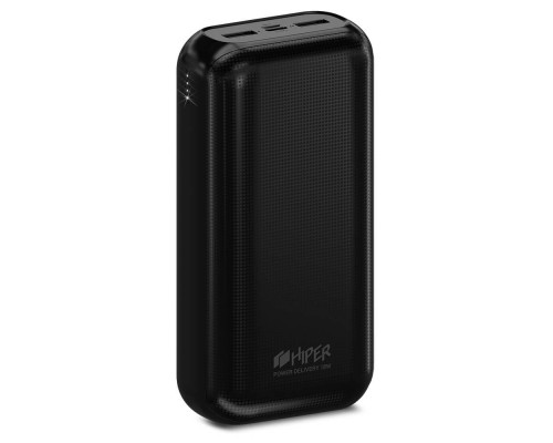 Внешний аккумулятор HIPER RPX20000 Black 20000 мАч, USB 1 - 2100 мА, USB 2 - 3000 мА, USB-C 5В-12В-18В QC/PD, индикатор заряда, черный