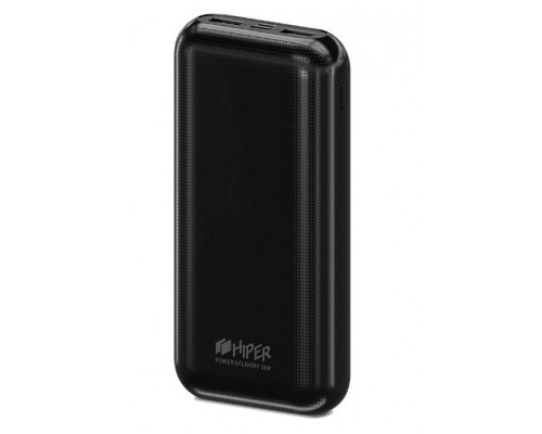 Внешний аккумулятор HIPER RPX20000 Black 20000 мАч, USB 1 - 2100 мА, USB 2 - 3000 мА, USB-C 5В-12В-18В QC/PD, индикатор заряда, черный