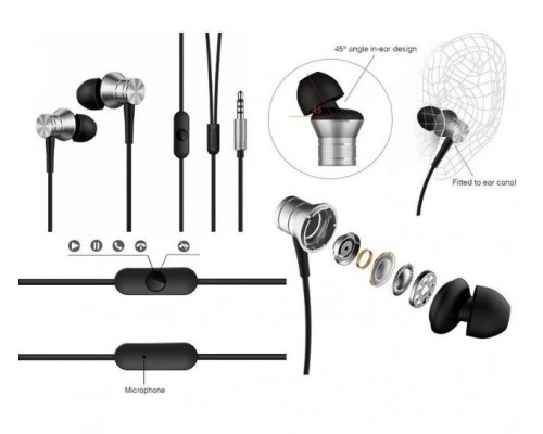 Наушники 1MORE Piston Fit In-Ear Headphones E1009-SILVER