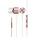 Наушники 1MORE Piston Classic In-Ear E1003 Rose Gold проводные, вставные, 20-20000 Гц, 32 Ом, 98 дБ, с микрофоном, Mini Jack 3.5 мм, металл, розовое золото