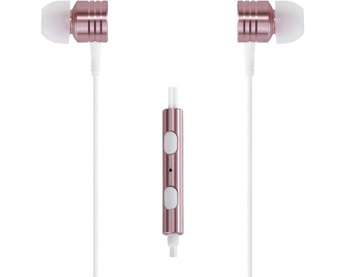 Наушники 1MORE Piston Classic In-Ear E1003 Rose Gold проводные, вставные, 20-20000 Гц, 32 Ом, 98 дБ, с микрофоном, Mini Jack 3.5 мм, металл, розовое золото