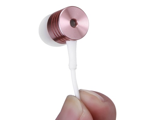 Наушники 1MORE Piston Classic In-Ear E1003 Rose Gold проводные, вставные, 20-20000 Гц, 32 Ом, 98 дБ, с микрофоном, Mini Jack 3.5 мм, металл, розовое золото