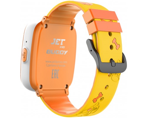 Умные часы JET KID BUDDY желтый, детские, сенсорный экран TFT 1.44