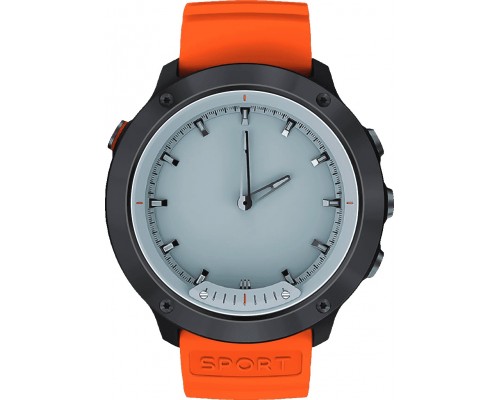 Умные часы GEOZON Hybrid G-SM03SVR Black/orange, аналоговый экран LCD 1.5