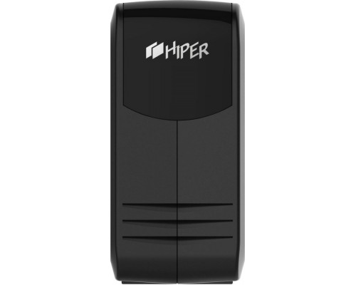 ИБП HIPER OFFICE-800, 800 ВА, 480 Вт, 3 евро розетки, 175-275 В, 7.5 Ач, 50/60 Гц, USB, 4 мс, 4 мин работы, звуковая сигнализация, черный