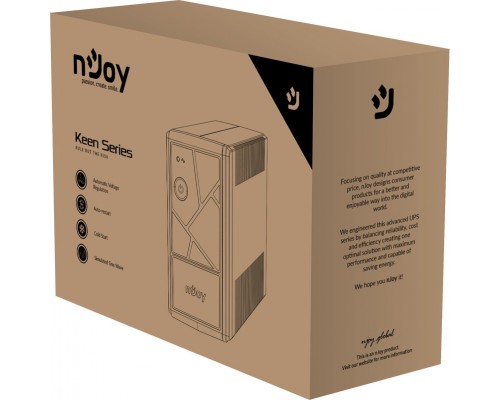 ИБП nJoy Keen 800 USB Schuko Line-interactive 480W/800VA UPLI-LI080KU-CG01B (109557)