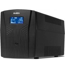 ИБП Sven Pro 1500, 1500 ВА, 900 Вт, 3 евро розетки, LCD, USB, черный SV-013875                                                                                                                                                                            