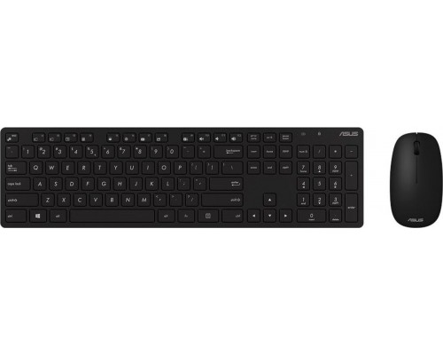 Клавиатура + мышь ASUS W5000 Black беспроводная(радиоканал), оптическая, 1600 dpi, USB, цвет  черный