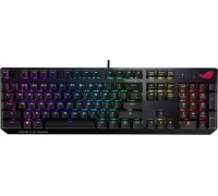 Клавиатура ASUS ROG Strix Scope NX 90MP0186-B0RA00 проводная, механическая, ROG NX Red switches, RGB подсветка, USB, аллюминивая рама, цвет  черный                                                                                                       