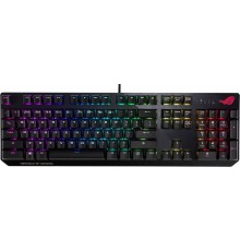 Клавиатура ASUS ROG Strix Scope NX 90MP0186-B0RA00 проводная, механическая, ROG NX Red switches, RGB подсветка, USB, аллюминивая рама, цвет  черный                                                                                                       