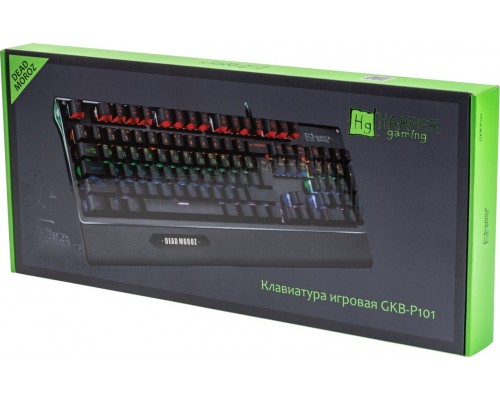 Клавиатура Harper Gaming Dead Moroz GKB-P101 механическая, проводная, USB, Blue Switch, 104 кл., RGB, черная